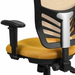 Flash Sale ✨ Executive/Managerial Chairs Flash Furniture Mesh Executive Chair, Yellow-Orange (HL0001YEL) 🔥 -Office Chairs Online store unnamed file 2894