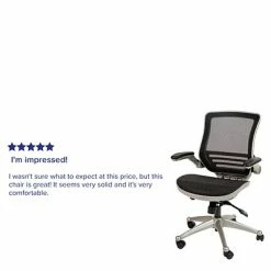 Deals 🤩 Executive/Managerial Chairs Flash Furniture Ergonomic Mesh Swivel Executive Mid-Back Chair, Black (BL8801XBKGR) 👍 -Office Chairs Online store unnamed file 2922