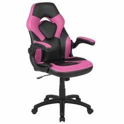 Best deal 😉 Executive/Managerial Chairs Flash Furniture X10 Ergonomic LeatherSoft Swivel Gaming Chair, Pink (CH00095PK) 🎉