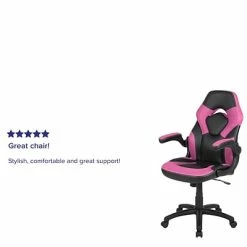 Best deal 😉 Executive/Managerial Chairs Flash Furniture X10 Ergonomic LeatherSoft Swivel Gaming Chair, Pink (CH00095PK) 🎉 -Office Chairs Online store unnamed file 2982