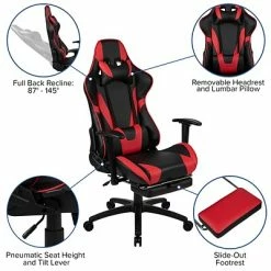 Buy 🌟 Executive/Managerial Chairs Flash Furniture X30 Ergonomic LeatherSoft Swivel Gaming Chair, Red (CH187230RED) ⌛ -Office Chairs Online store unnamed file 3019