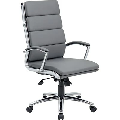 Cheap ๐ฅ Executive/Managerial Chairs Boss Executive CaressoftPlus Chair With Metal Chrome Finish, Grey (B9471-GY) ๐ 3 Cheap ๐ฅ Executive/Managerial Chairs Boss Executive CaressoftPlus Chair With Metal Chrome Finish, Grey (B9471-GY) ๐