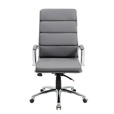Cheap ๐ฅ Executive/Managerial Chairs Boss Executive CaressoftPlus Chair With Metal Chrome Finish, Grey (B9471-GY) ๐ 4 Cheap ๐ฅ Executive/Managerial Chairs Boss Executive CaressoftPlus Chair With Metal Chrome Finish, Grey (B9471-GY) ๐ - Image 2
