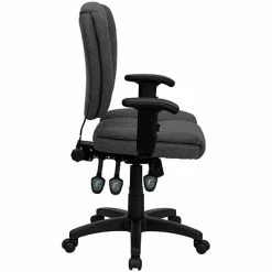 Deals 😀 Flash Furniture Fabric Multi-Functional Ergonomic Task Chairs With Arms (GO930FGYA) 🤩 -Office Chairs Online store unnamed file 3049