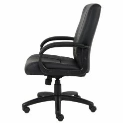 Brand new 🛒 Executive/Managerial Chairs Boss Caressoft Executive Mid Back Chair, Black (B7906) 💯 -Office Chairs Online store unnamed file 3054