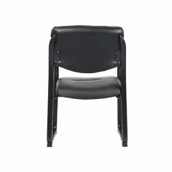 Buy 💯 Executive/Managerial Chairs Boss Leather Sled Base Side Chair With Arms, Black (9519) 😀 -Office Chairs Online store unnamed file 3066