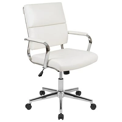 Cheapest ๐ Office Chairs Flash Furniture LeatherSoft Swivel Mid-Back Panel Executive Office Chair, White (BT20595M2WH) ๐ฅ 3 Cheapest ๐ Office Chairs Flash Furniture LeatherSoft Swivel Mid-Back Panel Executive Office Chair, White (BT20595M2WH) ๐ฅ