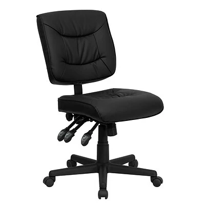 Cheapest โญ Task Chairs Flash Furniture Mid Back Leather Multi-Functional Task Chair, Black ๐ 3 Cheapest โญ Task Chairs Flash Furniture Mid Back Leather Multi-Functional Task Chair, Black ๐