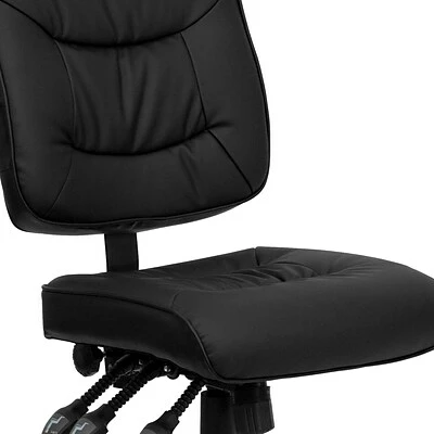 Cheapest โญ Task Chairs Flash Furniture Mid Back Leather Multi-Functional Task Chair, Black ๐ 10 Cheapest โญ Task Chairs Flash Furniture Mid Back Leather Multi-Functional Task Chair, Black ๐ - Image 8