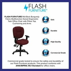 Best deal 🔔 Flash Furniture Fabric Multi-Functional Ergonomic Task Chairs With Arms (GO930FBYA) 🥰 -Office Chairs Online store unnamed file 3154