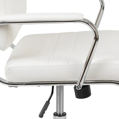 Cheapest ๐ Office Chairs Flash Furniture LeatherSoft Swivel Mid-Back Panel Executive Office Chair, White (BT20595M2WH) ๐ฅ 11 Cheapest ๐ Office Chairs Flash Furniture LeatherSoft Swivel Mid-Back Panel Executive Office Chair, White (BT20595M2WH) ๐ฅ - Image 9