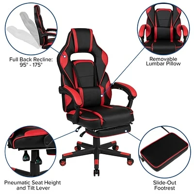 Best deal ๐ฅ Executive/Managerial Chairs Flash Furniture X40 Ergonomic LeatherSoft Swivel Gaming Chair, Red (CH00288RED) ๐ฅ 7 Best deal ๐ฅ Executive/Managerial Chairs Flash Furniture X40 Ergonomic LeatherSoft Swivel Gaming Chair, Red (CH00288RED) ๐ฅ - Image 5