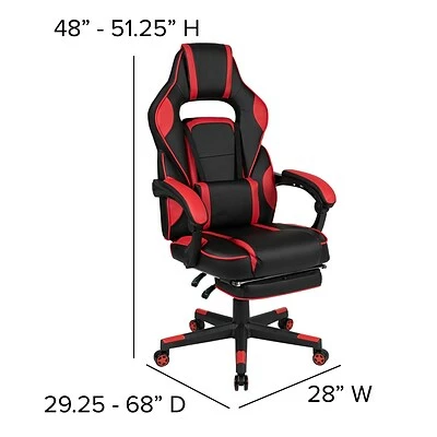 Best deal ๐ฅ Executive/Managerial Chairs Flash Furniture X40 Ergonomic LeatherSoft Swivel Gaming Chair, Red (CH00288RED) ๐ฅ 8 Best deal ๐ฅ Executive/Managerial Chairs Flash Furniture X40 Ergonomic LeatherSoft Swivel Gaming Chair, Red (CH00288RED) ๐ฅ - Image 6