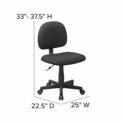 Best Pirce 🔥 Flash Furniture 31" - 37 1/2" Fabric Ergonomic Task Chairs (BT660BLK) 🎉 -Office Chairs Online store unnamed file 3173