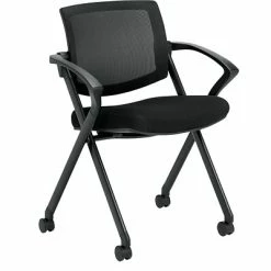 Buy ❤️ Task Chairs Offices To Go Mesh Flip Seat Nester With Arms, Black (OTG11340B) ✔️