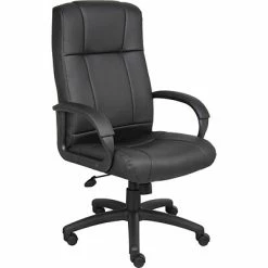 New 😍 Executive/Managerial Chairs Boss Caressoft Executive High Back Chair, Black (B7901) 😀