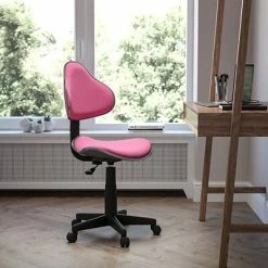 Buy ⌛ Flash Furniture Fabric Ergonomic Task Chairs With Chrome Metal Band Accent (BT699PINK) 🧨 -Office Chairs Online store unnamed file 3185