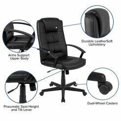 Best Pirce ⭐ Office Chairs Flash Furniture Flash Fundamentals LeatherSoft High Back Padded Task Office Chair, Black (CH197051X000BK) ✨ -Office Chairs Online store unnamed file 323