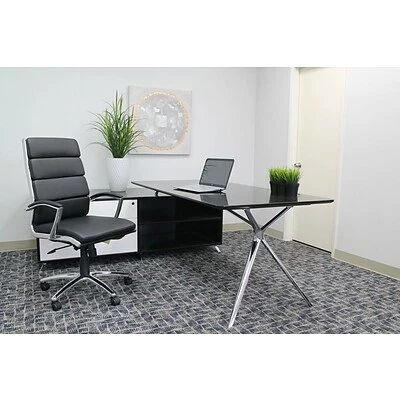 Outlet 🤩 Executive/Managerial Chairs Boss Executive CaressoftPlus Chair With Metal Chrome Finish, Black (B9471-BK) ⭐ 8 Outlet 🤩 Executive/Managerial Chairs Boss Executive CaressoftPlus Chair With Metal Chrome Finish, Black (B9471-BK) ⭐ - Image 6