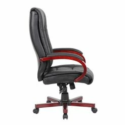 Best reviews of 😉 Executive/Managerial Chairs Boss High Back Executive Wood Finished Chair, Black/Mahogany (B8991-M) 🔥 -Office Chairs Online store unnamed file 3244
