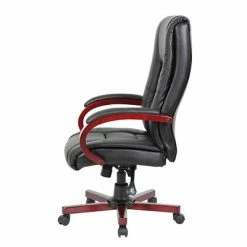 Best reviews of 😉 Executive/Managerial Chairs Boss High Back Executive Wood Finished Chair, Black/Mahogany (B8991-M) 🔥 -Office Chairs Online store unnamed file 3246