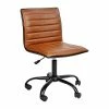 New 😉 Executive/Managerial Chairs Flash Furniture Low Back Armless Ribbed Swivel Task Chair, Brown (DS512BBRBK) 👍 -Office Chairs Online store unnamed file 3296
