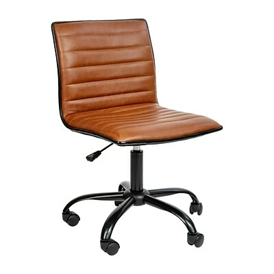 New ๐ Executive/Managerial Chairs Flash Furniture Low Back Armless Ribbed Swivel Task Chair, Brown (DS512BBRBK) ๐ 3 New ๐ Executive/Managerial Chairs Flash Furniture Low Back Armless Ribbed Swivel Task Chair, Brown (DS512BBRBK) ๐
