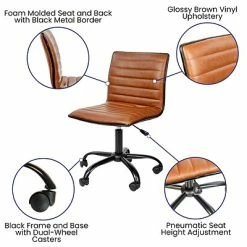 New ๐ Executive/Managerial Chairs Flash Furniture Low Back Armless Ribbed Swivel Task Chair, Brown (DS512BBRBK) ๐ 16 New ๐ Executive/Managerial Chairs Flash Furniture Low Back Armless Ribbed Swivel Task Chair, Brown (DS512BBRBK) ๐ -Office Chairs Online store unnamed file 3301