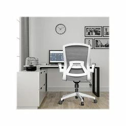 Cheapest 💯 Office Chairs RAYNOR GROUP ION Fabric Task Chair, Gray/White (ION-WH-GRY) 💯 -Office Chairs Online store unnamed file 3332