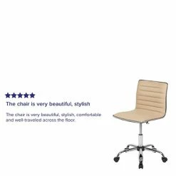 Best reviews of 🤩 Executive/Managerial Chairs Flash Furniture Low Back Armless Ribbed Swivel Task Chair, Tan (DS512BTAN) ❤️ -Office Chairs Online store unnamed file 3365