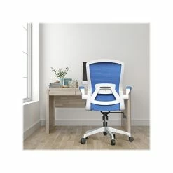 Best Sale 🎁 Office Chairs RAYNOR GROUP ION Fabric Task Chair, Blue/White (ION-WH-BLU) 🤩 -Office Chairs Online store unnamed file 3384