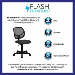 Wholesale 🤩 Task Chairs Flash Furniture Mesh Task Chair, Gray (WA-3074-GY-GG) ⭐ 14 Wholesale 🤩 Task Chairs Flash Furniture Mesh Task Chair, Gray (WA-3074-GY-GG) ⭐ -Office Chairs Online store unnamed file 3393