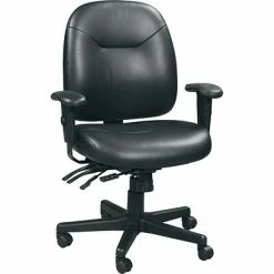 Best Pirce ⭐ Task Chairs Raynor Eurotech 4 X 4 XLE Leather Multi-Function Task Chair, Black 👍
