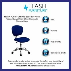 Top 10 👏 Flash Furniture Mesh Task Chairs With Chrome Base (H2376FBLUE) 👏 -Office Chairs Online store unnamed file 3428
