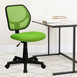 Buy 😉 Task Chairs Flash Furniture Fabric Mid-back Task Chair, Green 😀 -Office Chairs Online store unnamed file 3498