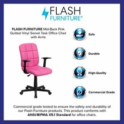 Wholesale ๐ Task Chairs Flash Furniture Mid-Back Quilted Vinyl Task Chair With Nylon Arms, Pink โจ 14 Wholesale ๐ Task Chairs Flash Furniture Mid-Back Quilted Vinyl Task Chair With Nylon Arms, Pink โจ -Office Chairs Online store unnamed file 3510
