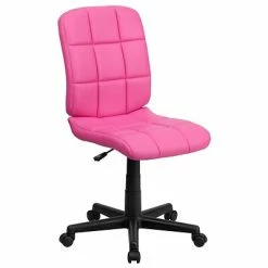 Best reviews of 😍 Task Chairs Flash Furniture Mid-Back Quilted Vinyl Task Chair, Pink 👍