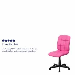Best reviews of 😍 Task Chairs Flash Furniture Mid-Back Quilted Vinyl Task Chair, Pink 👍 -Office Chairs Online store unnamed file 3552