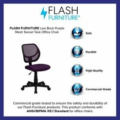 Flash Sale 🎉 Task Chairs Flash Furniture Mid-Back Task Chair, Purple 🌟 -Office Chairs Online store unnamed file 3568