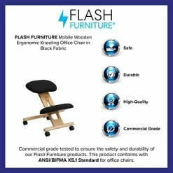 Wholesale 🎉 Task Chairs Flash Furniture Ergonomic Fabric Kneeling Chair, Armless, Black (WL-SB-210-GG) 👍 -Office Chairs Online store unnamed file 3582