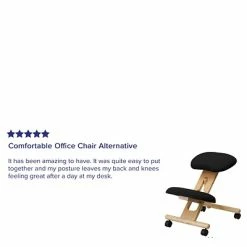 Wholesale 🎉 Task Chairs Flash Furniture Ergonomic Fabric Kneeling Chair, Armless, Black (WL-SB-210-GG) 👍 -Office Chairs Online store unnamed file 3583