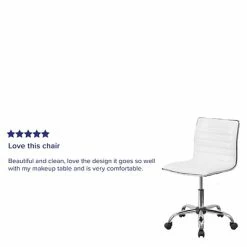 Cheap 🥰 Task Chairs Flash Furniture Low Back Armless White Ribbed Designer Swivel Task Chair (DS512BWH) ✨ -Office Chairs Online store unnamed file 3607