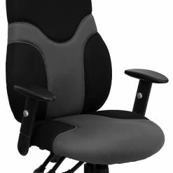Best Pirce 🔔 Task Chairs Flash Furniture Mesh Ergonomic Task Chair With Adjustable Arms, Black/Gray 🎉 -Office Chairs Online store unnamed file 3620