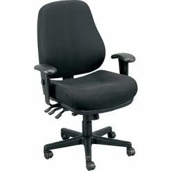 Coupon 💯 Task Chairs Raynor Eurotech Fabric Ergonomic Intensive Use Chair, Dove Charcoal ⌛