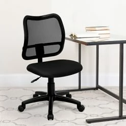 New ❤️ Task Chairs Flash Furniture Mid Back Mesh Tilt Lock Task Chair With Fabric Seat, Black 💯 12 New ❤️ Task Chairs Flash Furniture Mid Back Mesh Tilt Lock Task Chair With Fabric Seat, Black 💯 -Office Chairs Online store unnamed file 3661