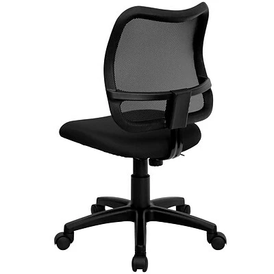New ❤️ Task Chairs Flash Furniture Mid Back Mesh Tilt Lock Task Chair With Fabric Seat, Black 💯 10 New ❤️ Task Chairs Flash Furniture Mid Back Mesh Tilt Lock Task Chair With Fabric Seat, Black 💯 - Image 8