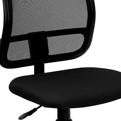 New ❤️ Task Chairs Flash Furniture Mid Back Mesh Tilt Lock Task Chair With Fabric Seat, Black 💯 11 New ❤️ Task Chairs Flash Furniture Mid Back Mesh Tilt Lock Task Chair With Fabric Seat, Black 💯 - Image 9