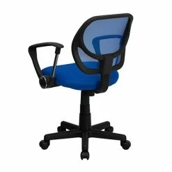 Cheap 🎉 Task Chairs Flash Furniture Fabric Mid-Back Task Chair With Arm, Blue 🧨 -Office Chairs Online store unnamed file 3691