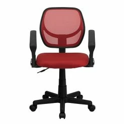 Best reviews of 😀 Task Chairs Flash Furniture Fabric Mid-Back Task Chair With Capped Arm, Red 🎁 -Office Chairs Online store unnamed file 3699