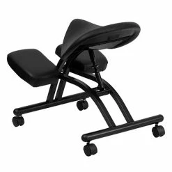 Outlet 🥰 Task Chairs Flash Furniture Ergonomic Kneeling Chair With Saddle Seat, Black 🔔 -Office Chairs Online store unnamed file 3703